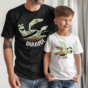 Bundle Family Trip Shirt, Duuude Shirt, Lil Dude Shirt, Magical Kingdom, Cartoon Character Tee, Family Vacation Shirt, Family Matching Shirt