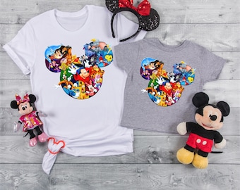 Mickey and Friends Signatures Shirt, Magical Sweatshirt, Disney Characters T-Shirt, Disney Mouse Head Tee, Mickey and Co Gift, Disney Hoodie