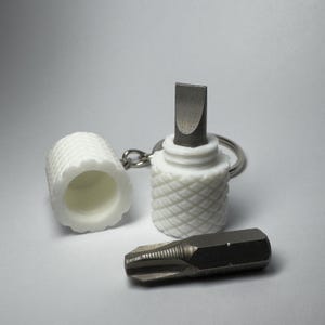 Capsule Screwdriver Keychains - Standard Hex Bit - EDC Tool Gift