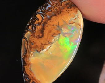 6.85ct Natural Australian Polished YOWAH Boulder Opal stone for Jewelry makers, collectors, gift