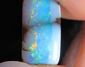 7.65ct Natural Australian Polished OPALTON Boulder Opal stone for Jewelry makers, collectors, gift