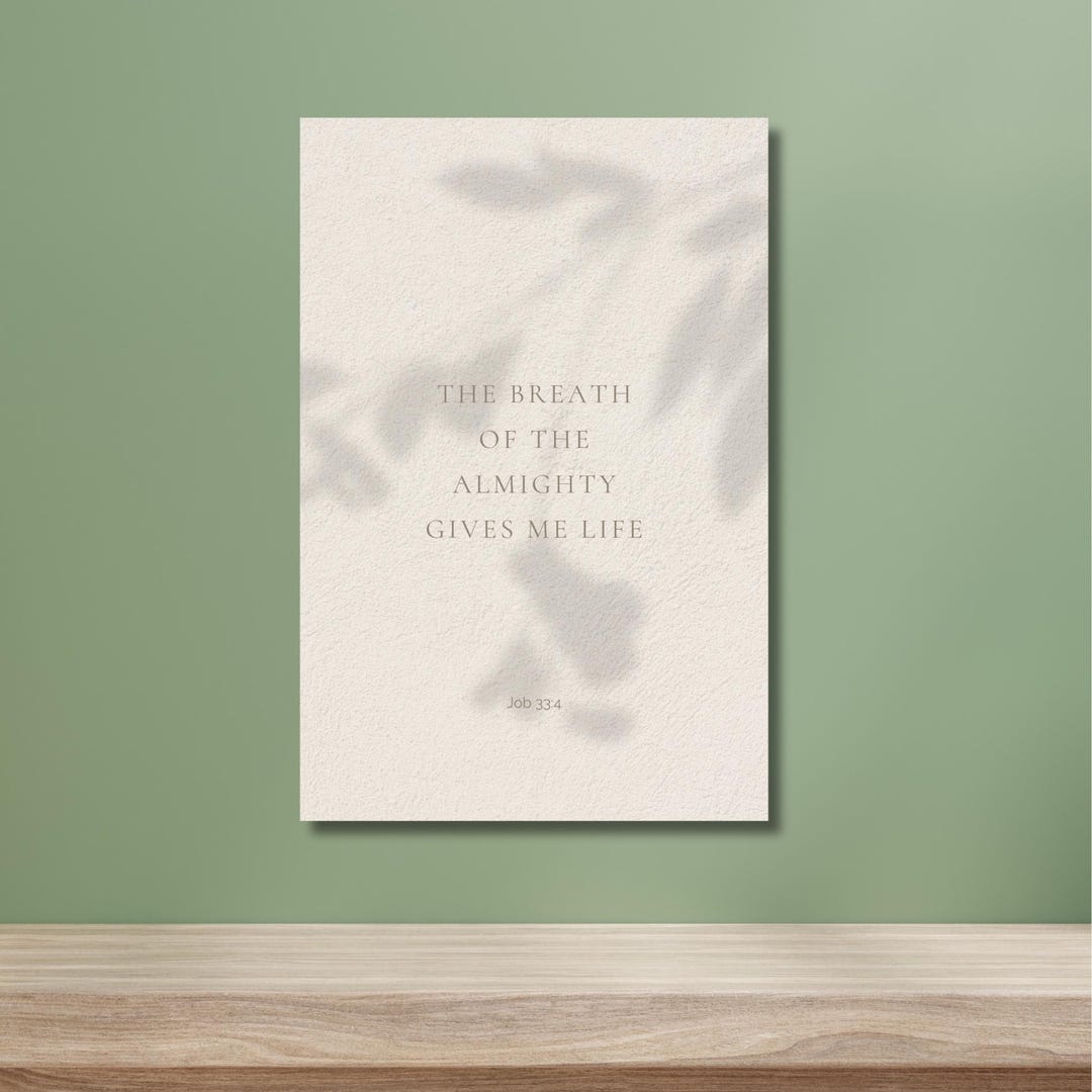 Christian Print Scripture Wall Art Decor Modern Gift for Her Job Bible ...