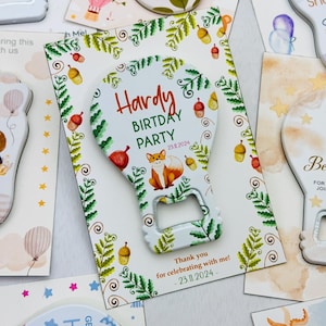 Custom Fridge Bottle Opener, Wedding Party Favor Guests, Baby Showers, Customized Baby Shower Gift Magnet, Cap Opener, Baby Boy Favors