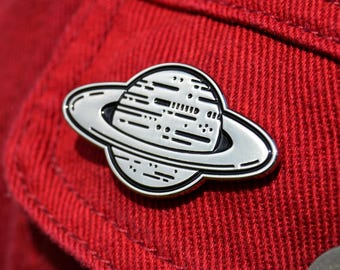 SATURN, Enamel Pin, Space Badge, Wearable Art, Science, Astronomy Lover Gift, Space