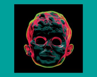 Scuzz, Art Print, Home Decor, Horror, Floating, Gothic, Alien, Monster, Wall Art