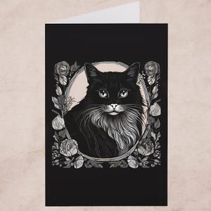 Cartes Chat noir (7 pièces). Toutes occasions