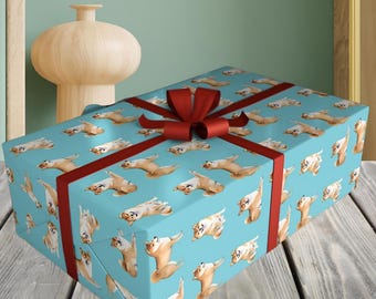 Shiba Inu Wrapping Paper, 1pc. Free Shipping to UK, EUROPE