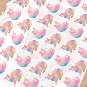 Carta da regalo "Gatti sognanti". Spedizione gratuita.
