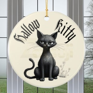 黒猫のオーナメント。