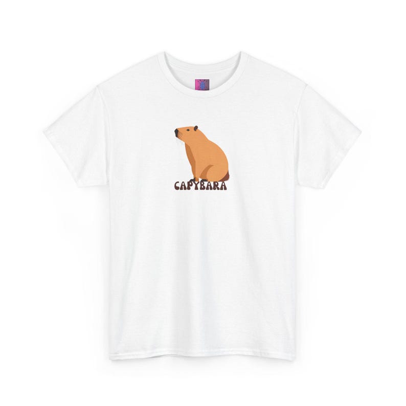 Capybara Lovers T Shirt, by ZATSUJI. Heavy Cotton. Various Colours