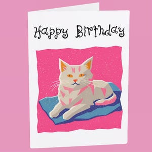 Cat Greeting Cards. Includes personalisation and free shipping