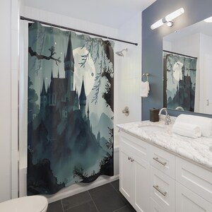 Spooky Castle Shower Curtain