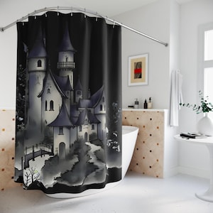 Spooky Castle Shower Curtain