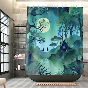 Enchanted Forest Shower Curtain. Free Shipping