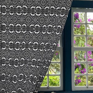 Victorian Floral Window Curtain. FREE SHIPPING