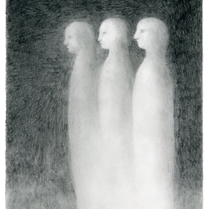 A4 size - Three girls 9/50 - Limited Edition Print