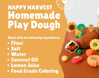 Happy Harvest Play Dough Kit | Christian Sensory Activity for Kids