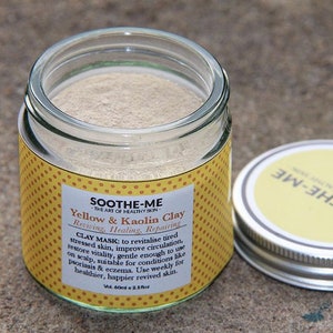 Yellow Clay Face Beauty Mask - sensitive, delicate skin
