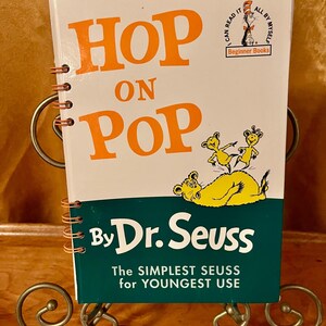 Upcycled Journal/Notizbuch - Hop on Pop