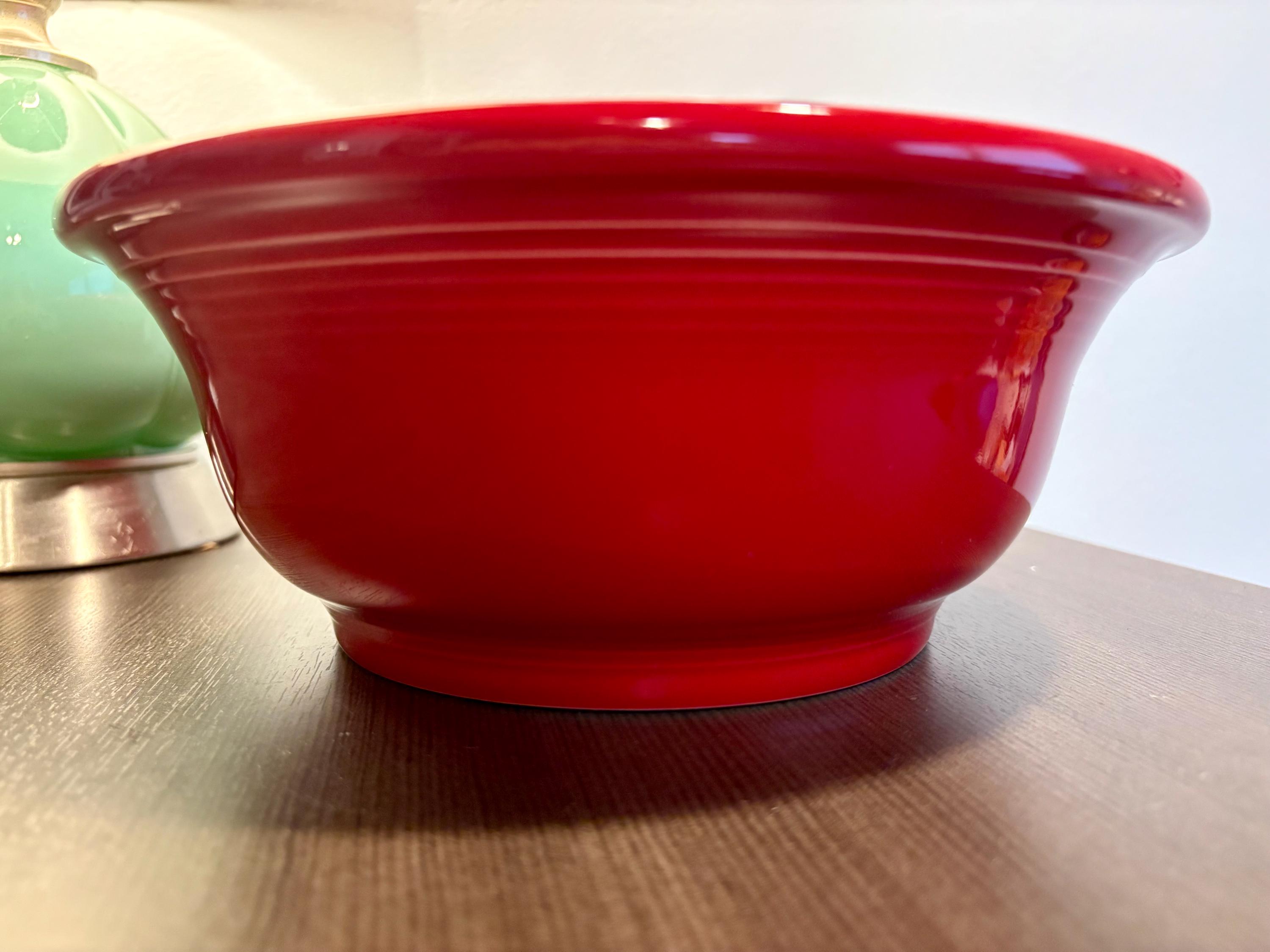 Red Glaze Vintage Fiestaware Nesting Bowls Iconic Fiestaware