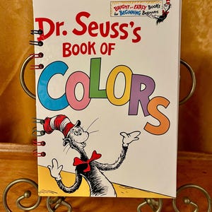 Upcycled Journal/Notizbuch - Dr. Seuss Buch der Farben