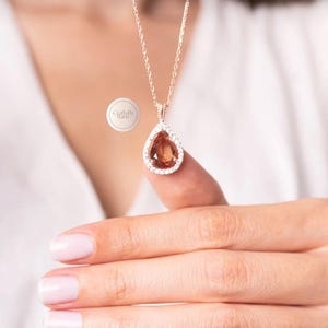 Sultanite Stone Necklace, 925 Sterling Silver, Diaspore Stone Charm, Color Changing Turkish Stone, Zultanite Necklace, Zultanite Jewelry