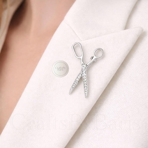 Schere Brosche, Schneider Geschenk Pin, Modedesigner Schmuck, Friseur Geschenk, Geschenk für sie