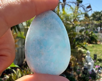 Blue Aragonite Tear Shape Cabochon