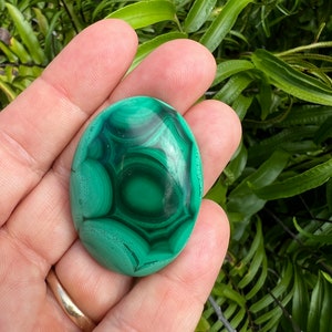 Large Malachite Cabochon, Oval Malachite Cab