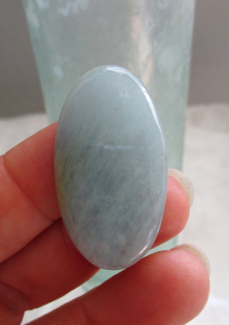 Aquamarine Oval Cabochon