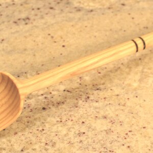 Handgemaakte massief eiken lepelschraper - extra groot en mooi graan