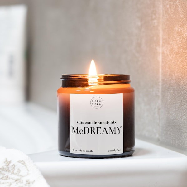 Grey's Anatomy Gift, Smells Like McDreamy Candle, Luxury Soy Wax