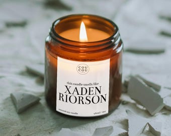 Xaden Riorson Candle, Luxury Soy Wax, Fourth Wing Gift