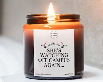 Watching Off Campus Again Candle, Booktok Gifts, Smells Like Candle