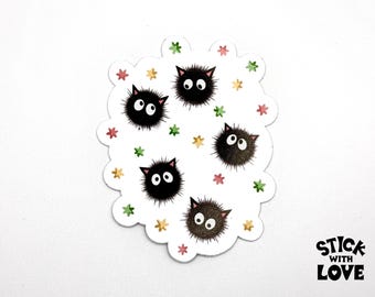 Fluff Ball Kittens and Star Sprinkle Sticker