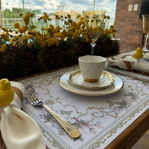 Bird Print Velvet Placemat