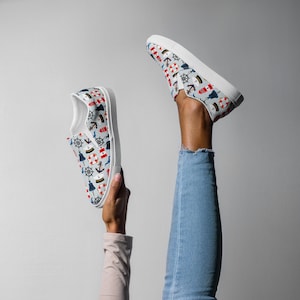 Nautical Women’s slip-on canvas shoes