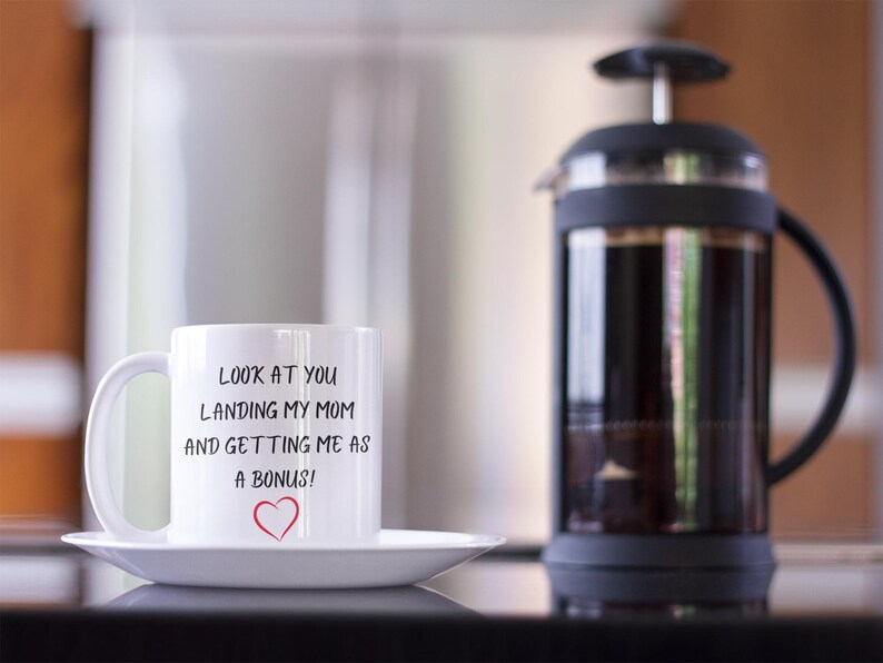 Divertente tazza da caffè per patrigno – Tazza in ceramica senza BPA e piombo – Regalo spiritoso per la festa del papà – Idea regalo per papà immagine 3
