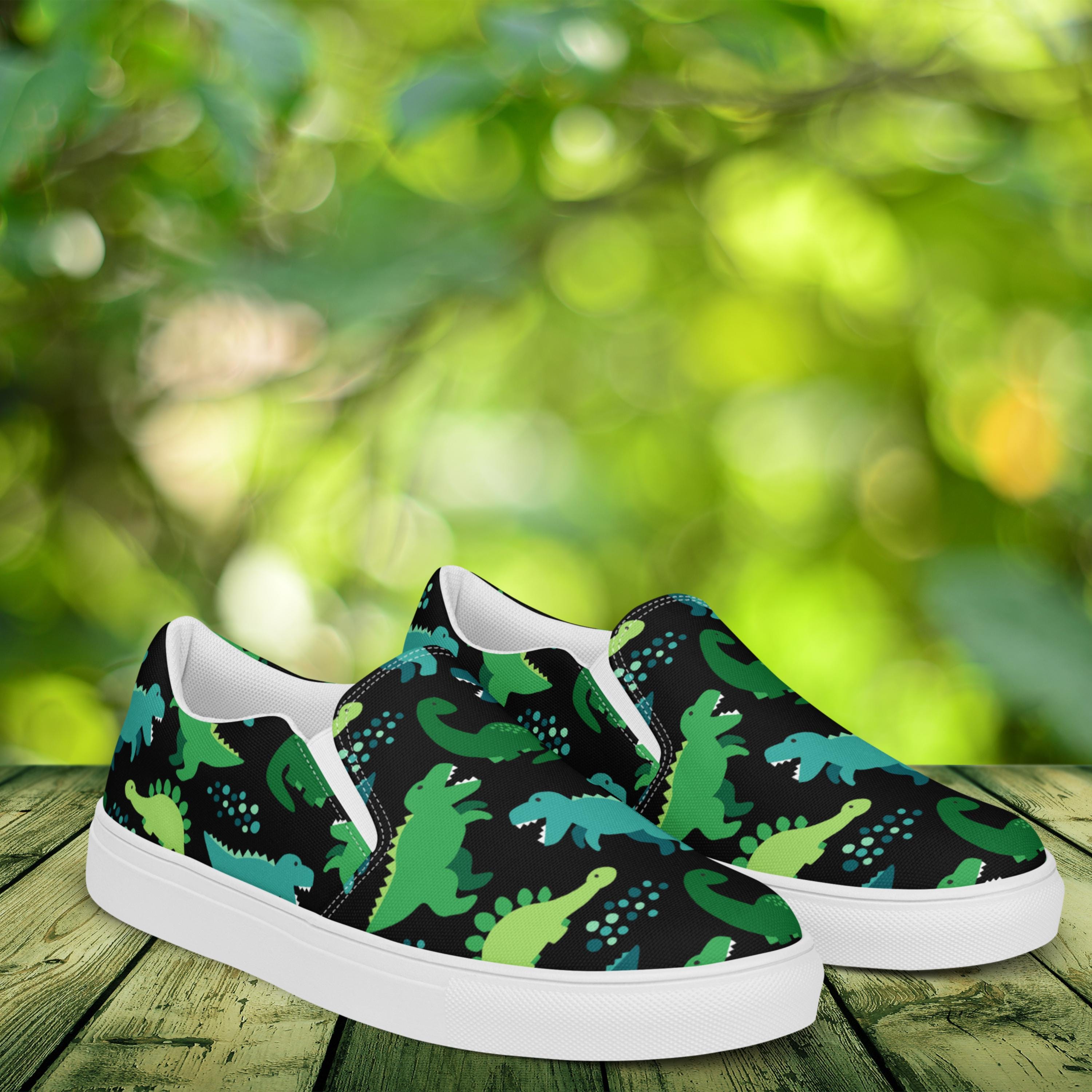 Coach Olive Green Canvas Slip-On Loafers with Dinosaur Patch Coach Hybrid Loafer Men main image 2
