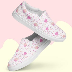 Zapatillas de lona para mujer con diseño de cupcakes, regalo para amantes de los postres, calzado informal de moda.