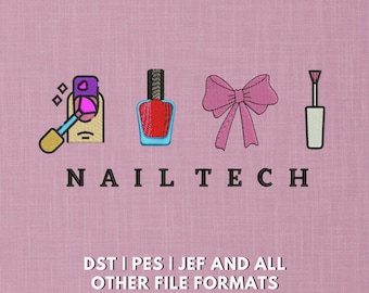 Diseño de bordado para uñas / Herramientas de salón, lazo (bastidor de 5 x 7)