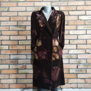 France Kenzo original vintage 90s luxury brand raincoat trench coat velvet cotton wool, free shipping