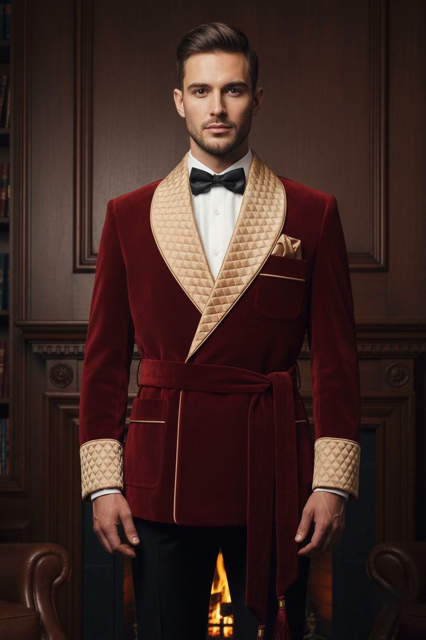 Vintage Smokers Jacket - Etsy