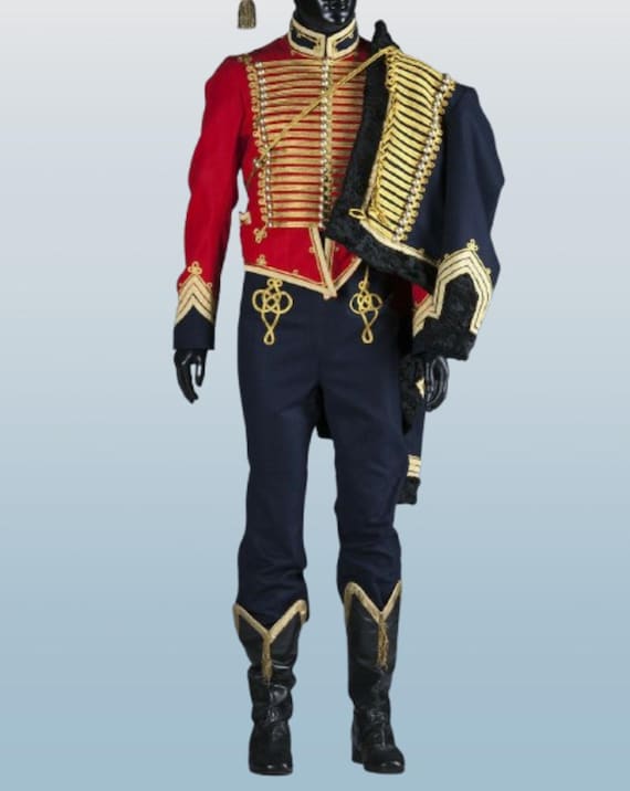 Hussar Dolman Jacket Set: Military Style Napoleonic Uniform