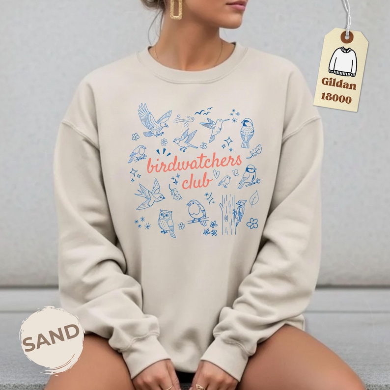 T-shirt du club d'ornithologie - T-shirt vintage pour l'observation des oiseaux - T-shirt rétro avec dessin d'oiseau - Vêtements pour ornithologues - Cadeau pour les amoureux des oiseaux - Tenue pour les amoureux de la nature - T-shirt d'observation des oiseaux image 9