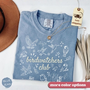 T-shirt du club d'ornithologie - T-shirt vintage pour l'observation des oiseaux - T-shirt rétro avec dessin d'oiseau - Vêtements pour ornithologues - Cadeau pour les amoureux des oiseaux - Tenue pour les amoureux de la nature - T-shirt d'observation des oiseaux image 10