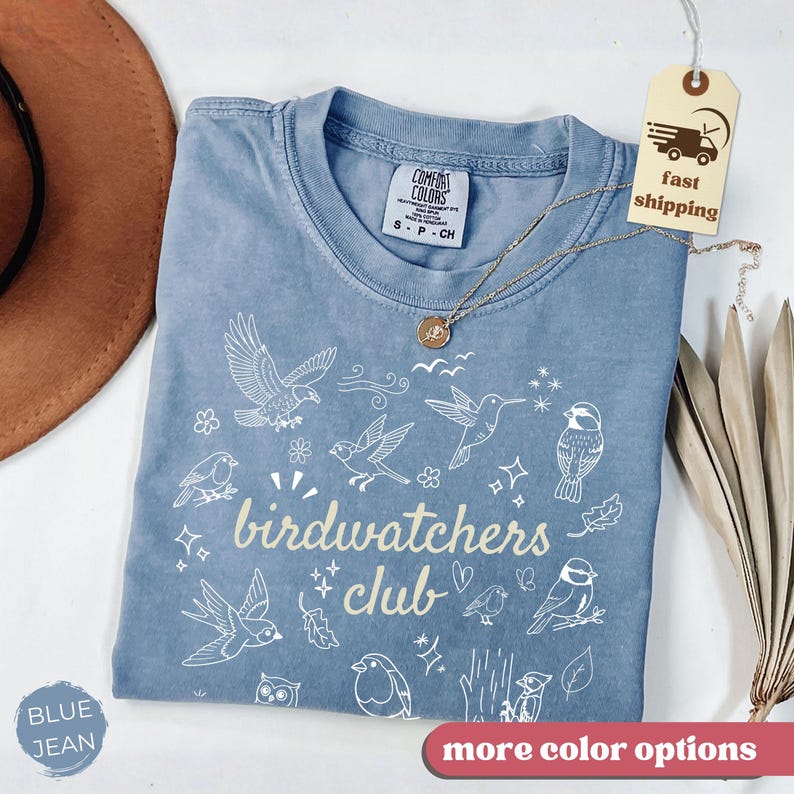 T-shirt du club d'ornithologie - T-shirt vintage pour l'observation des oiseaux - T-shirt rétro avec dessin d'oiseau - Vêtements pour ornithologues - Cadeau pour les amoureux des oiseaux - Tenue pour les amoureux de la nature - T-shirt d'observation des oiseaux image 10
