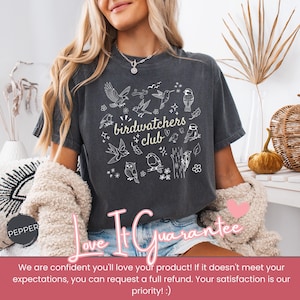 T-shirt du club d'ornithologie - T-shirt vintage pour l'observation des oiseaux - T-shirt rétro avec dessin d'oiseau - Vêtements pour ornithologues - Cadeau pour les amoureux des oiseaux - Tenue pour les amoureux de la nature - T-shirt d'observation des oiseaux image 13