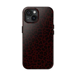 Cheetah Phone Case, Leopard Print iPhone Case, Animal Print Tough Cover, Red Cheetah Tech Accessory, Safari Themed Phone Protector