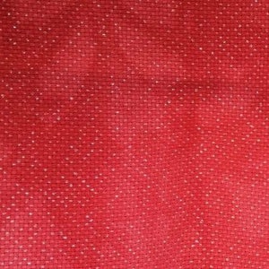 Sparkly Aida. 18 Count Red Aida. Hand Dyed Fabric. Embroidery Fabric. Indy Dyed Fabric. Lurex Aida. Hand Dyed Lurex. Cross Stitch. Blackwork image 1